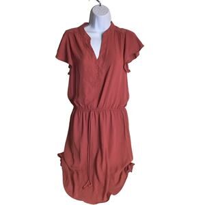 Charlotte Russe cinch waist dress in a desert rose Sz.Med Y2k Bella Swan